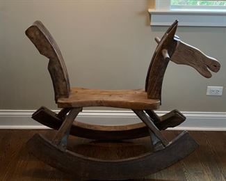 Antique Chinese rocking horse. Photo 1 of 4. 