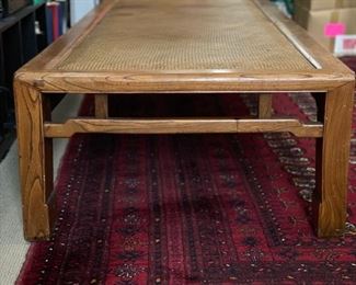 Golden Triangle antique woven-top Chinese day bed. Measures 76" W x 29" W x 16" H. Photo 3 of 6. 