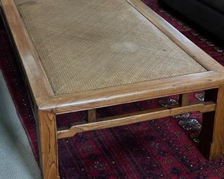Golden Triangle antique woven-top Chinese day bed. Measures 76" W x 29" W x 16" H. Photo 2 of 6. 