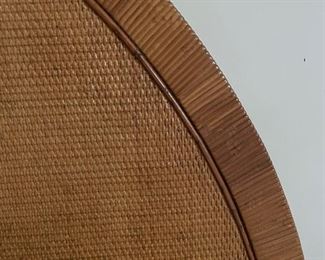 1960s island-chic cane & rattan Queen headboard. Photo 2 of 3. 