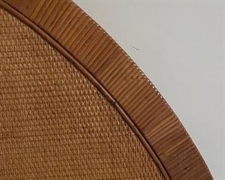 1960s island-chic cane & rattan Queen headboard. Photo 3 of 3. 