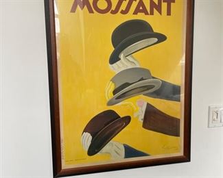 Vintage Mossant Poster. Measures 26" x 34". Photo 1 of 3. 
