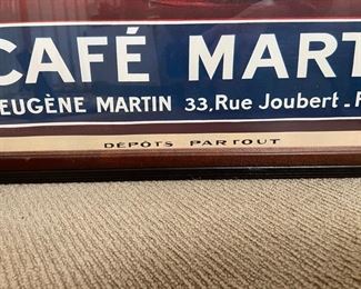 Vintage Cafe Martin Poster. Measures 26" x 34." Photo 2 of 3. 