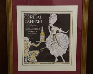 Vintage Cordial Campari Poster. Photo 1 of 3. 