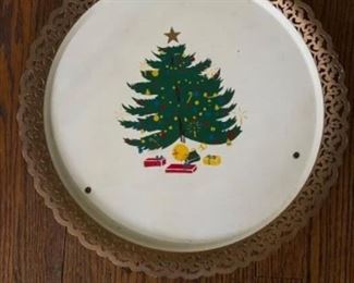 Vintage Christmas Platter. 