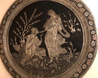 ROUND METAL ART FROM IRAN