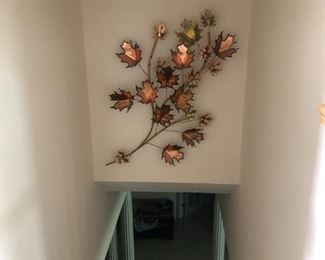 METAL LEAF ART SIGNED BY ARTIST