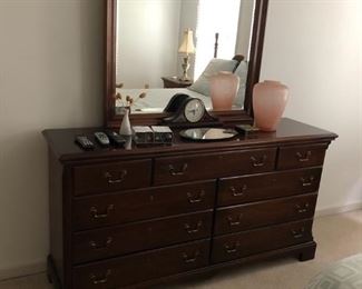 DRESSER WITH MIRROR PART OF BEDROOM SET