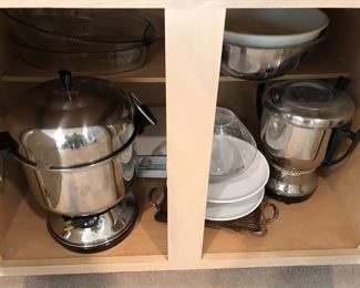 COFFEE URN AND KITCHEN ITEMS