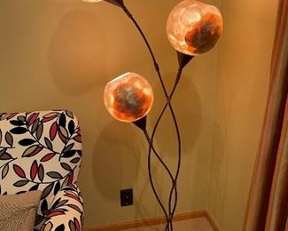 Capiz Shell Globes Floor Lamp