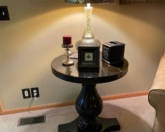 BERNHARDT Round Wood Side Table