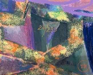 "SUMMER EVENING" Limited Edition Signed Serigraph by MAHMOUD SABZI with COA