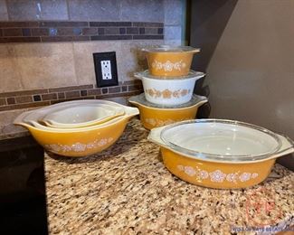 Vintage PYREX Butterfly Gold Pattern