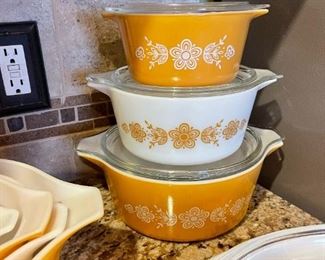 Vintage PYREX Butterfly Gold Pattern