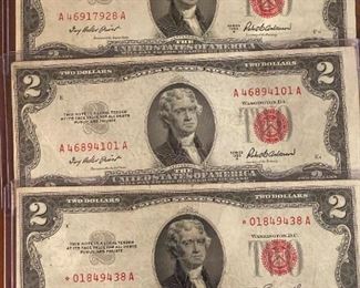 Red Seal $2 Bills