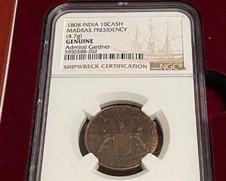 1808 Admiral Gardner Shipwrecked Coin