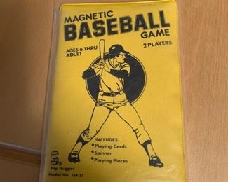 Vintage magnetic baseball game