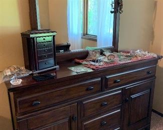 Dresser with mirror