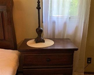 Nightstand with lamp