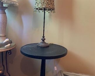 Side table and lamp