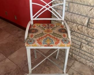 Metal bar stools (3)