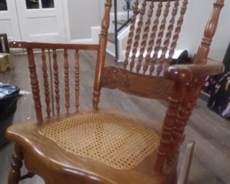 Traditional spindle-back rocking chair