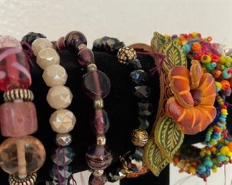 Hundreds of gorgeous bracelets. New and excellent pre-loved condition. Priced $5 to $35. 