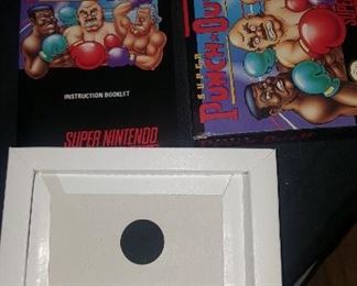 3 .SUPER NINTENDO PUNCH OUT  BOX AND MANUAL ONLY (NO GAME) $75