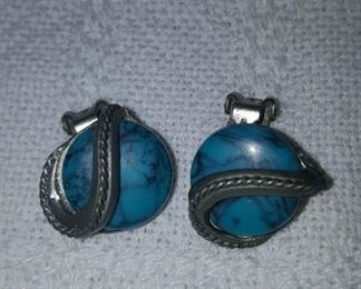 35. Turquoise native American earrings. $50