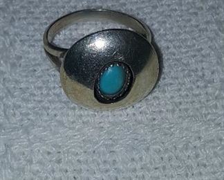 34. Turquoise ring $40
