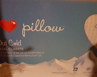 151. Dual climate control pillow new $20