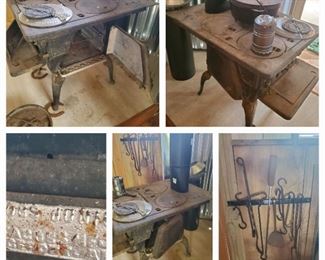 2. jacob junoir cast iron 4 burner stove