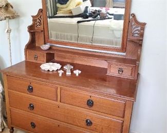 furniture antique chest drawers and mirror