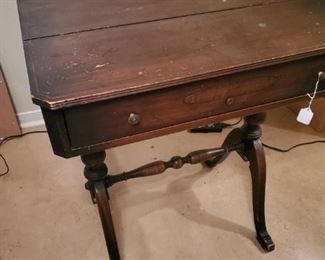 furniture antique writing table closed