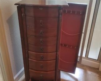 furniture standing jewelry cabinet