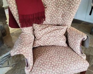 furniture wing back chair