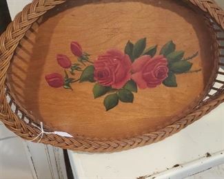 decor handpainted platters baskets trays