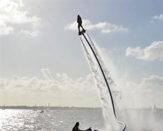 Water powered jet pack
