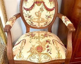 Pair of Freemarc Empire Cameo Arm Chairs