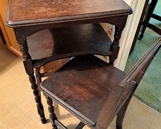 Vintage Telephone Table w/chair