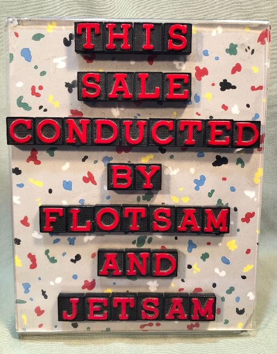 BARGAIN SUNDAY - 1/2 PRICE on everything originally $150 or less. Items over $150 at least 25% OFF. NOTE: We don't require MASKS anymore, but we'll all be wearing a mask & strongly encourage you to do the same. NO sign-up list. Just wait in line until we open. 