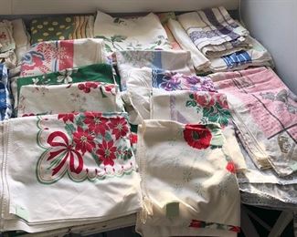 Vintage screenprint tablecloths