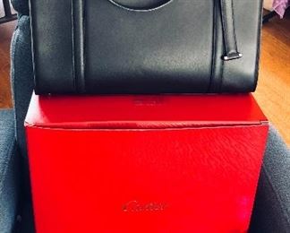 Cartier leather tote bag (purse) with dust bag & original red box