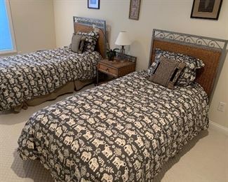 Bedding from The Company Store, including down comforters