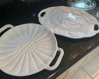 Large ceramic platters