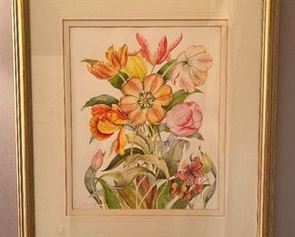 Maeve Clowes '88 Floral Watercolor