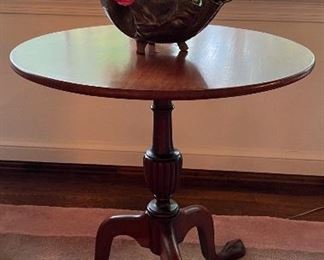Chippendale fold top tea table