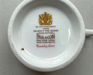 3 pc Paragon China / Country Lane tea cup & saucer