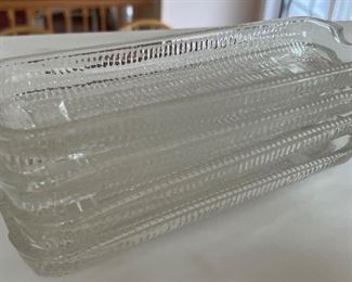 Glass corn on the cob holders