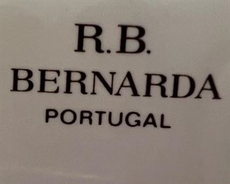 R.B. Bernarda Portugal Oval Ceramic Bowl Planter with side Handles 12.5"